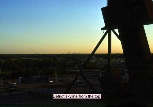 Gratiot Drive-In Theatre - Detroit Skyline From Top Of Screen Courtesy Alan Finch